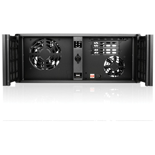 iStarUSA D-400S3 4U Ultra-Compact Rackmount Chassis (Black Bezel)