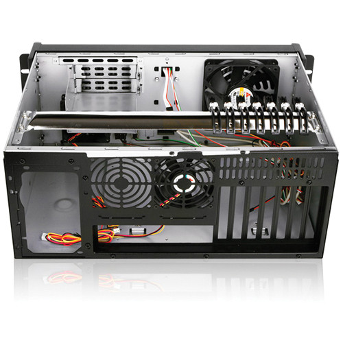 iStarUSA D-400S3 4U Ultra-Compact Rackmount Chassis (Black Bezel)