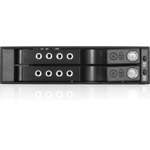 iStarUSA 3.5" to 2 x 2.5" SATA I/II/III 6 Gb/s Hot-Swap Drive Cage (Black)