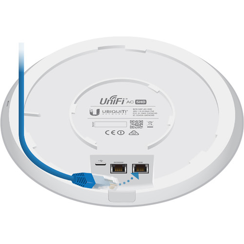 Ubiquiti Networks UAP-AC-SHD 802.11AC Wave 2 Access Point with Dedicated Security Radio
