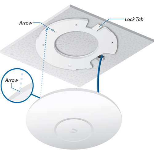 Ubiquiti Networks UAP-AC-SHD 802.11AC Wave 2 Access Point with Dedicated Security Radio