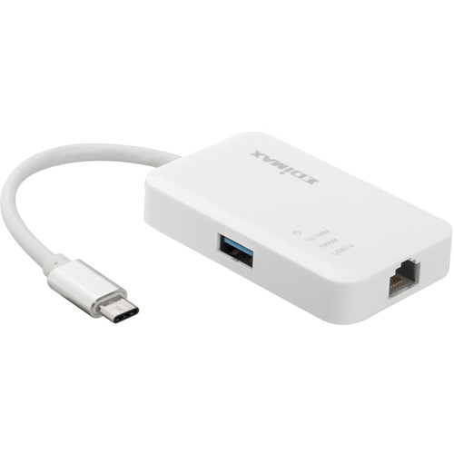 EDIMAX Technology EU-4308 3-Port USB 3.1 Gen 1 Multi-Adapter Hub with Gigabit Ethernet