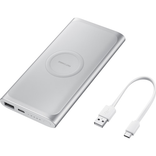 Samsung 10,000mAh Wireless Charger Portable Battery (Silver)