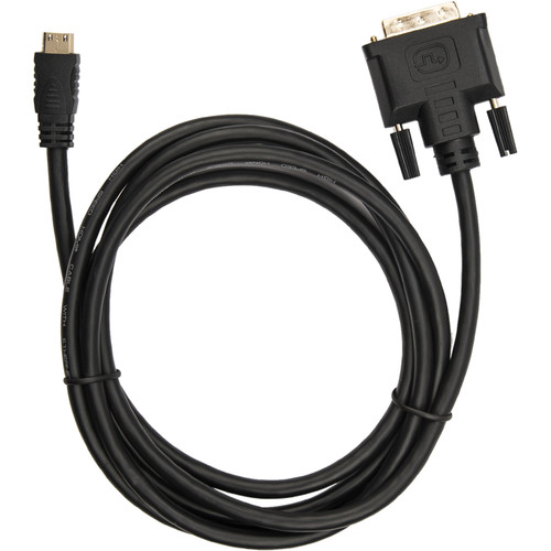 Rocstor Mini-HDMI Male to DVI-D Male Cable (6', Black)