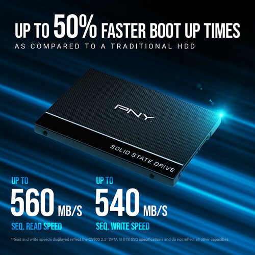 PNY Technologies 240GB CS900 SATA III 2.5" Internal SSD