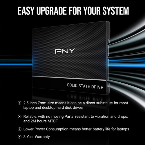 PNY Technologies 240GB CS900 SATA III 2.5" Internal SSD