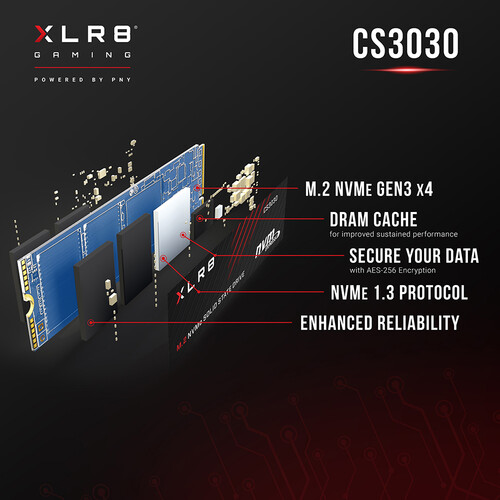 PNY Technologies 1TB XLR8 CS3030 NVMe M.2 Internal SSD