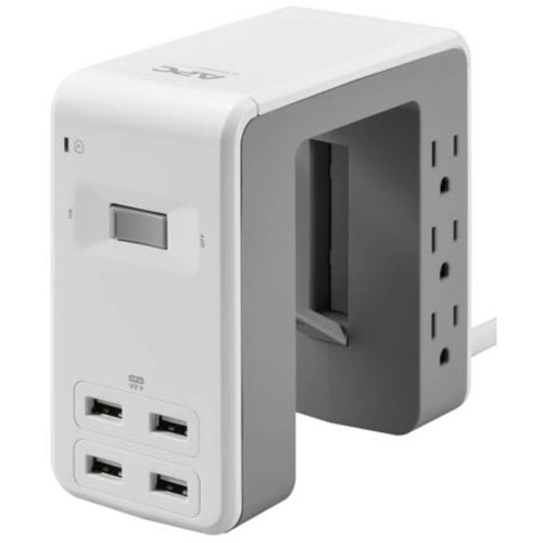APC Essential SurgeArrest 6-Outlet Surge Protector with USB Ports (120V, White)