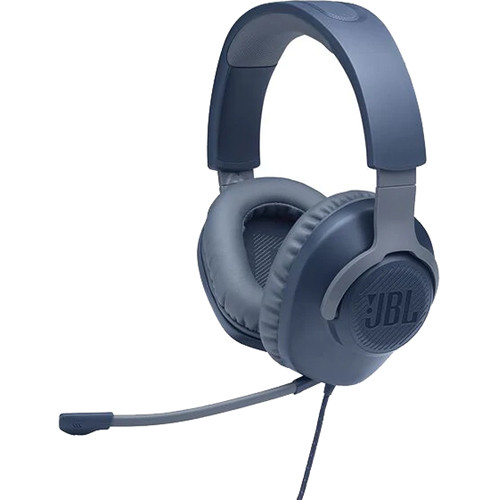 JBL Quantum 100 Wired Over-Ear Gaming Headset (Blue)
