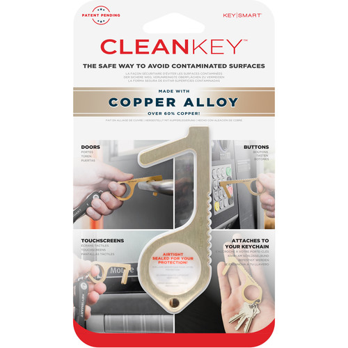 KeySmart CleanKey Brass Hand Tool
