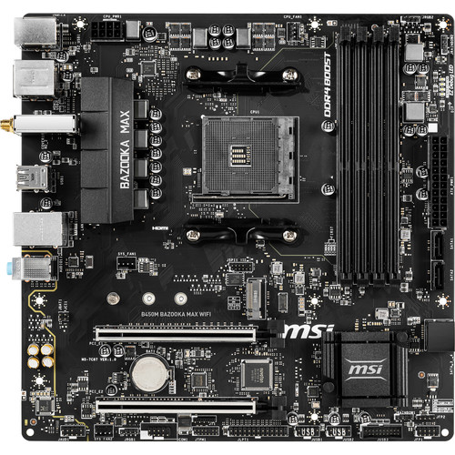 MSI B450M Bazooka Max Wifi AM4 Micro-ATX Motherboard