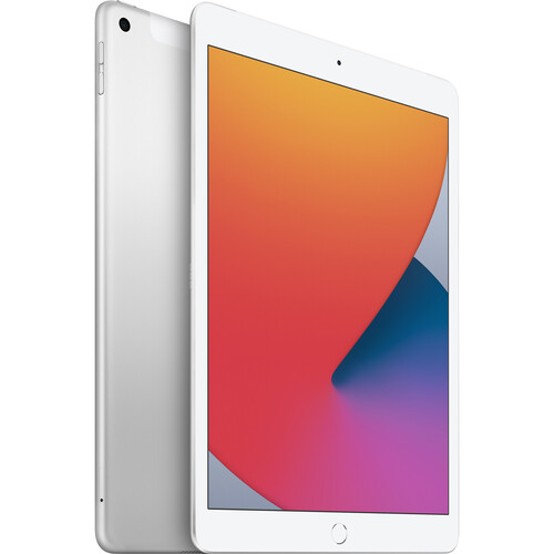 Apple 10.2" iPad (8th Gen, 32GB, Wi-Fi + 4G LTE, Silver)