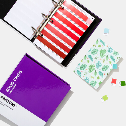Pantone Coated and Uncoated Solid Color Chips Book