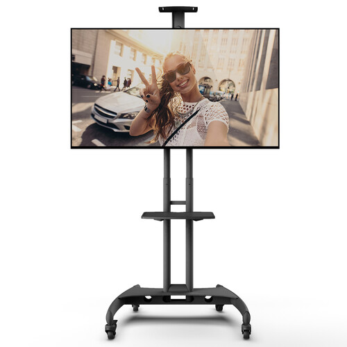 Kanto Living Mobile TV Cart with Adjustable Shelf for 37 to 65