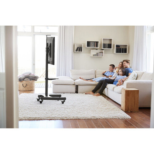 Kanto Living Mobile TV Cart with Adjustable Shelf for 37 to 65