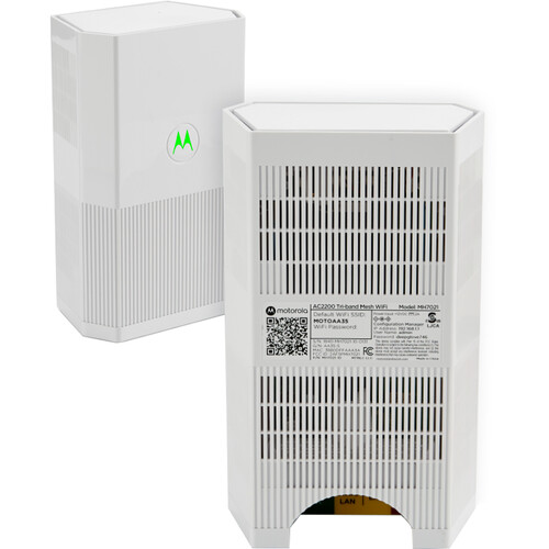 Motorola MH7021 Whole Home AC2200 Wireless Tri-Band Gigabit Mesh Wi-Fi Add-On Satellite