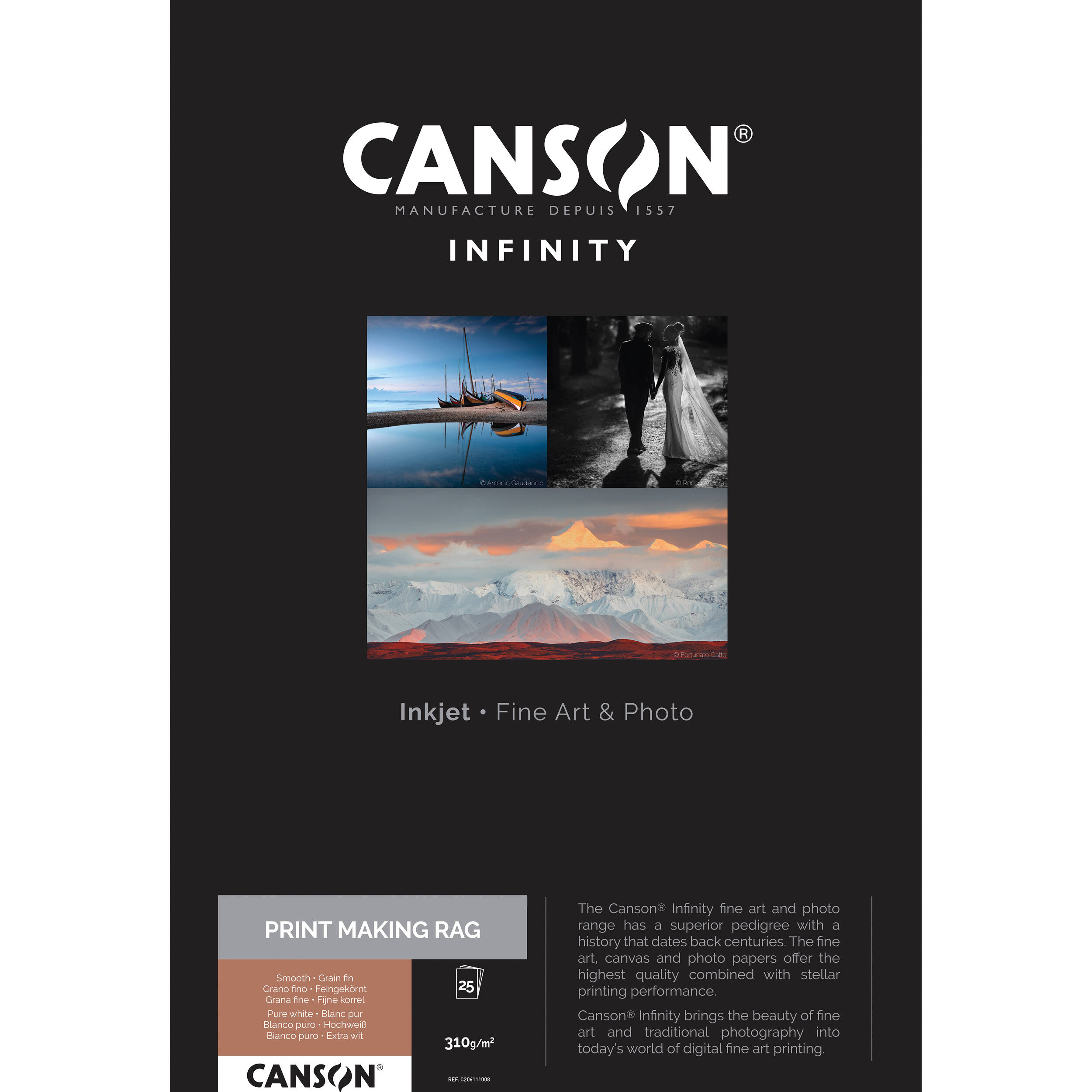 Canson Infinity PrintMaKing Rag Paper (17 x 22", 25 Sheets)