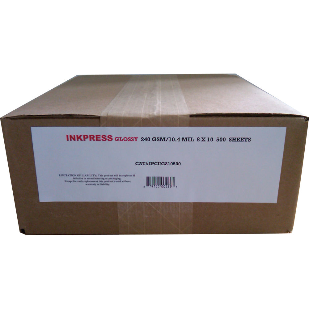 Inkpress Media RC Glossy Inkjet Paper 8 x 10" /500 Sheets