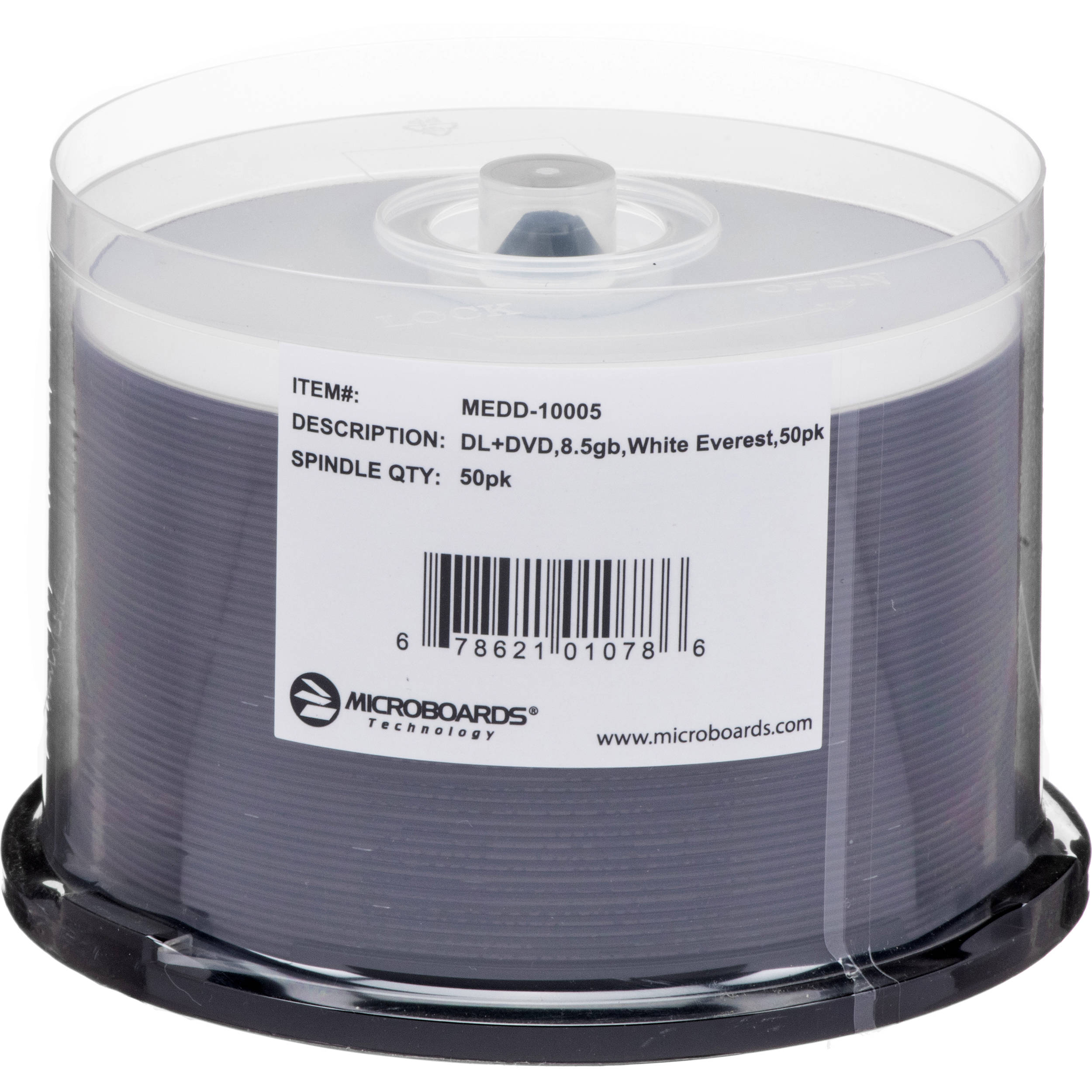 Microboards MEDD-10005 DVD+R Dual-Layer Media (50-disc Spindle)