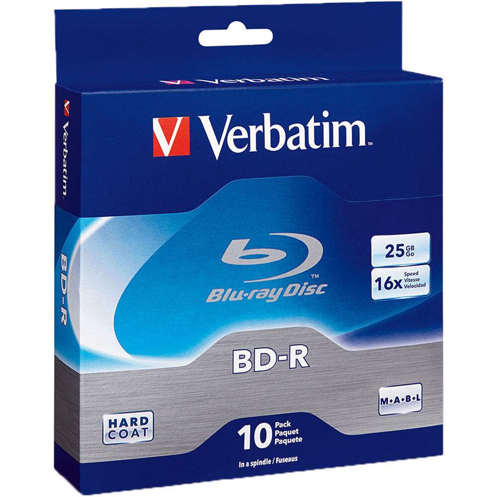 Verbatim BD-R Blu-Ray 25GB 16x (10 Pack Spindle)