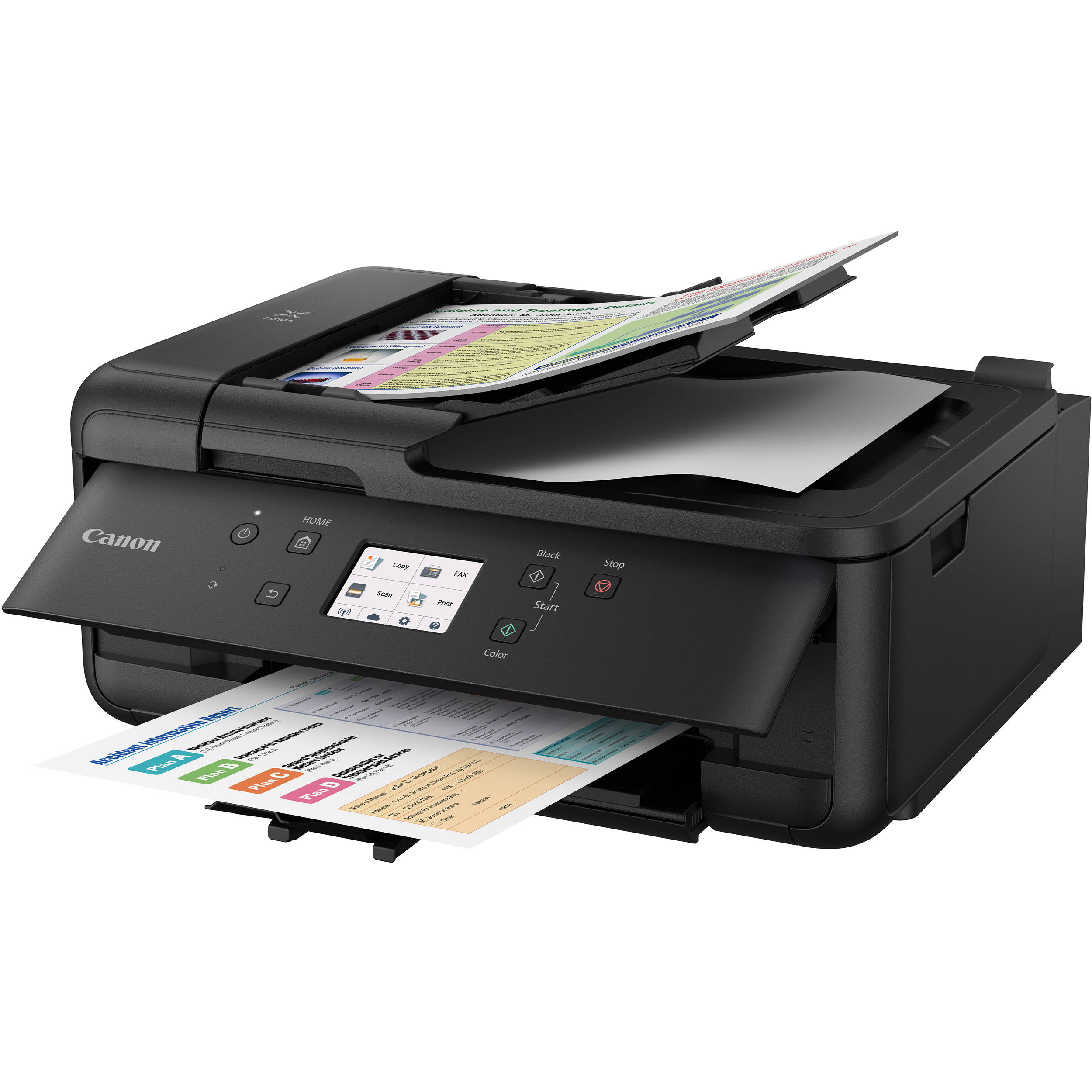 Canon PIXMA TR7520 Wireless Home Office All-in-One Inkjet Printer (Black)