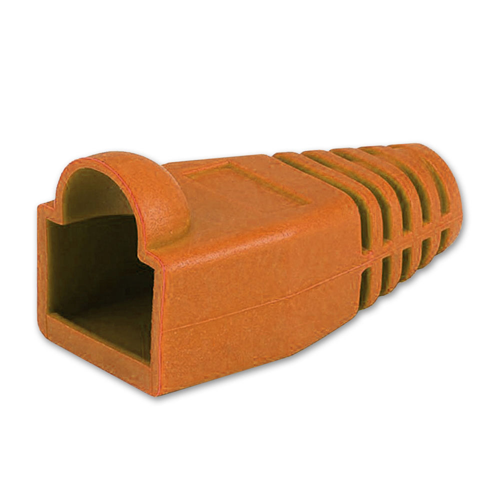 Comprehensive RJ45 Snagless Boot (Orange, 50-Pack)
