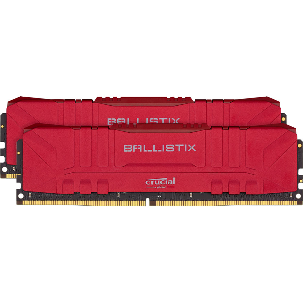 Crucial 16GB Ballistix DDR4 3000 MHz UDIMM Gaming Desktop Memory Kit (2 x 8GB, Red)