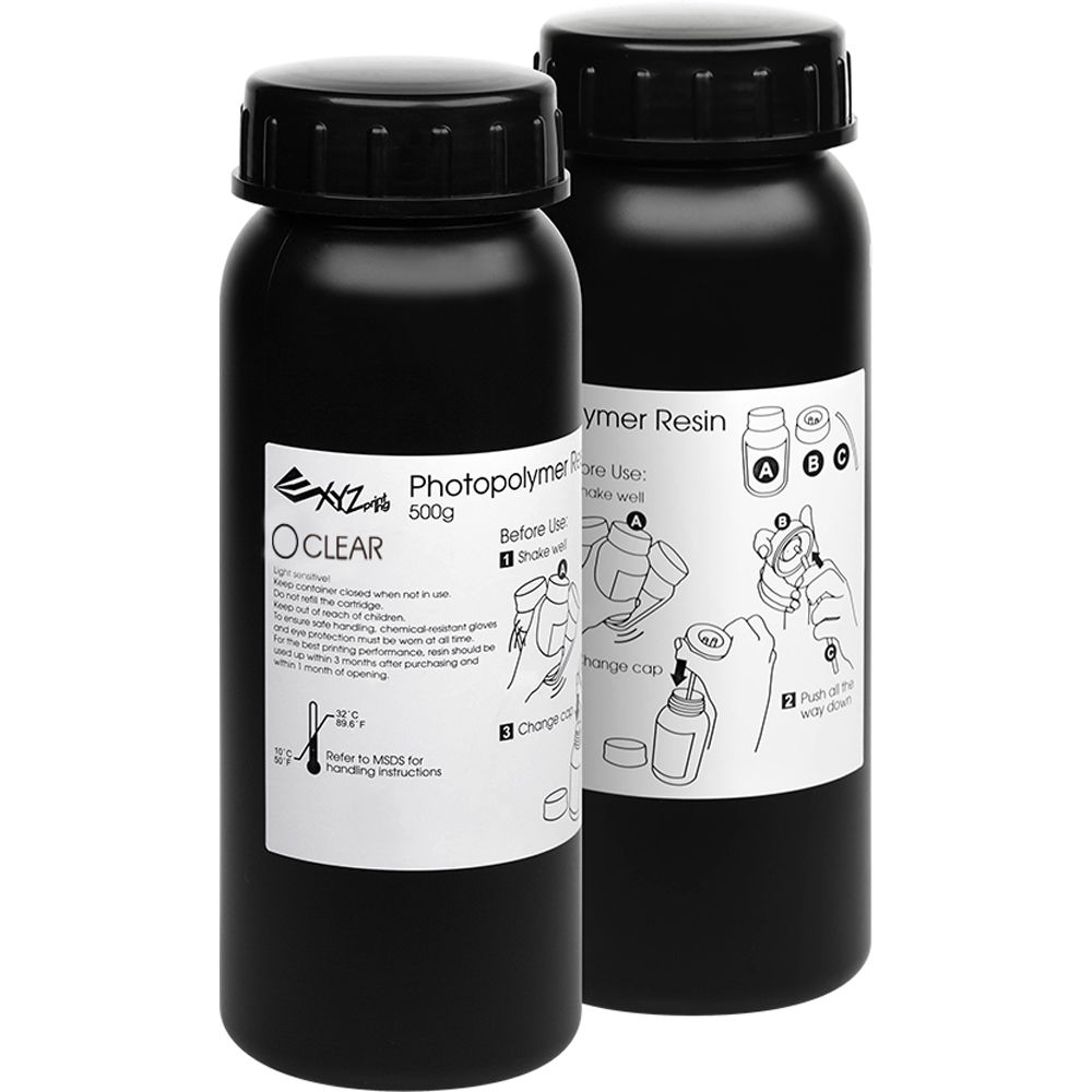 XYZprinting Standard Resin (Clear, 2-Pack)